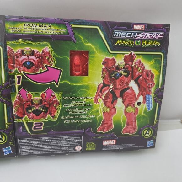 Marvel Mech Strike Monster Hunters Toys Captain America & Iron Man 2-Pack - Picture 6 of 6